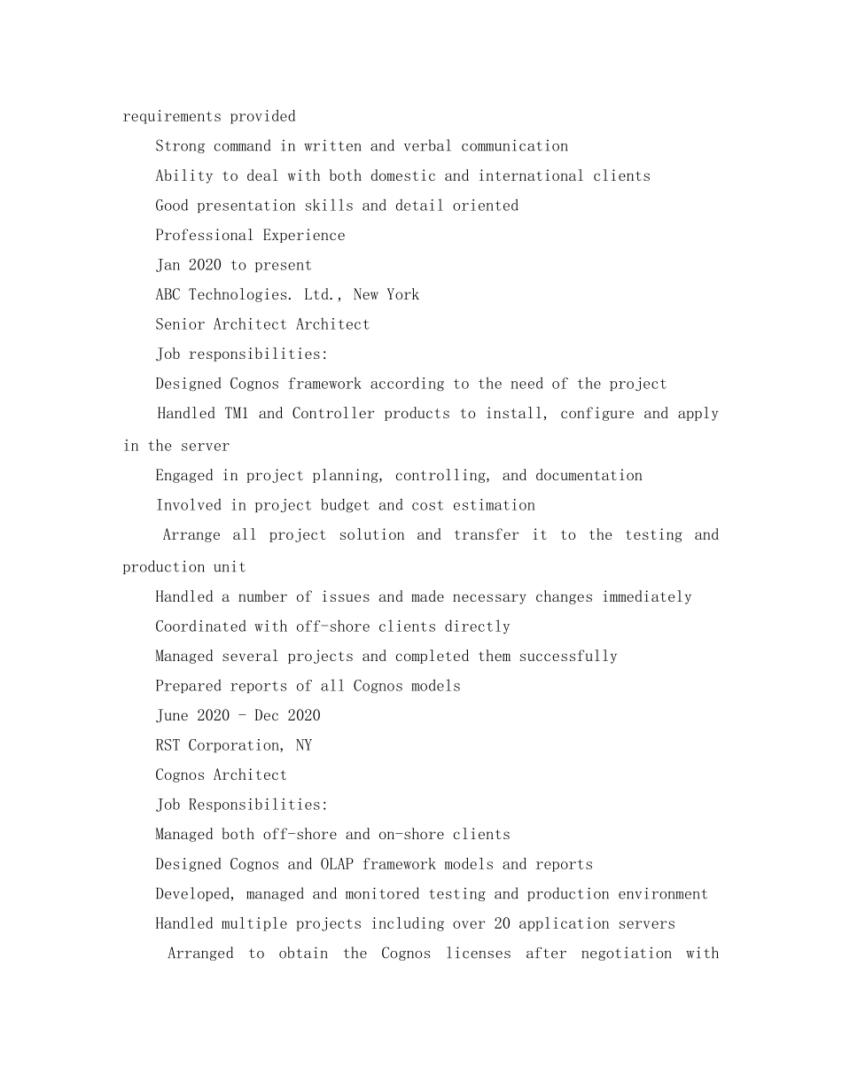 酒店管理专业应届生英文简历模板下载 _第2页