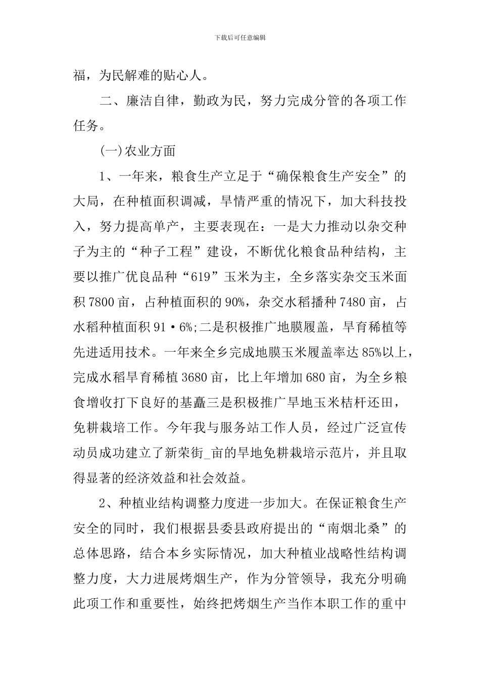 副职个人工作总结范文三篇_第2页