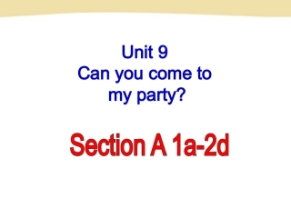 2013年八年级英语上册第九单元课件