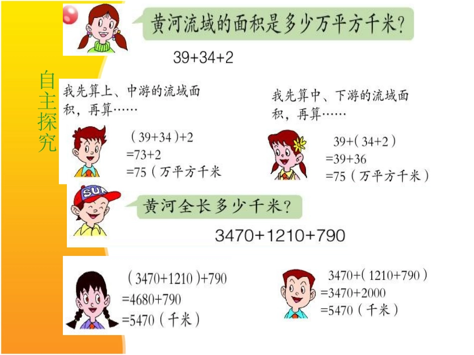 黄河掠影——用字母表示数3加法运算定律_第3页