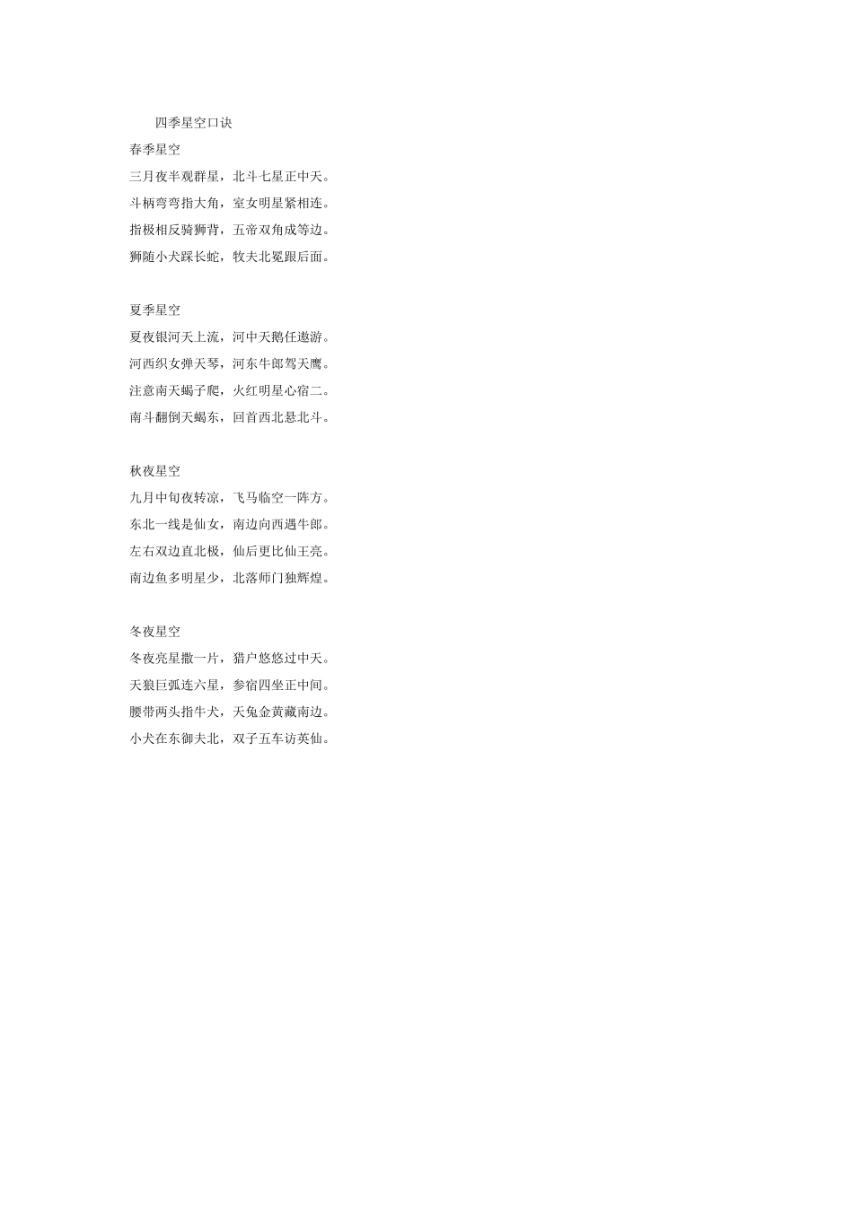 四季星空口诀_第1页