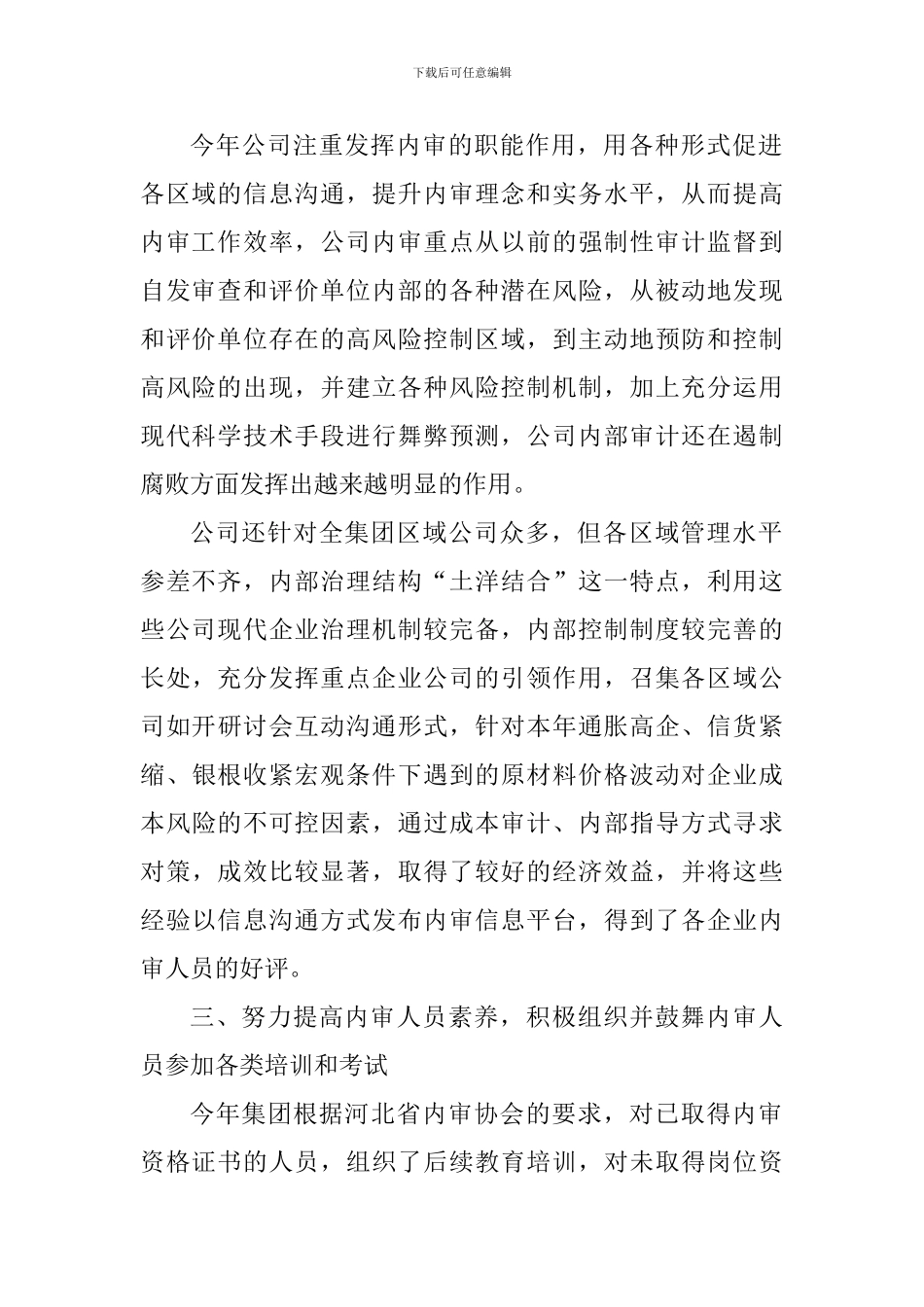 2024审计部门个人工作心得体会_第2页