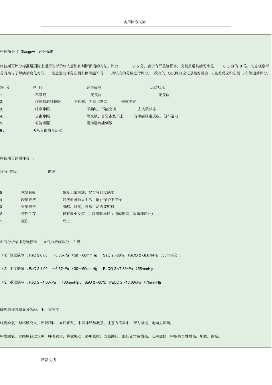 医学常用评分分级_第2页