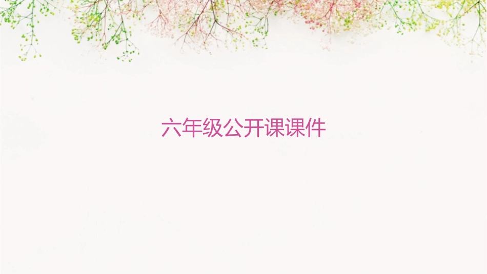 六年级公开课课件_第1页