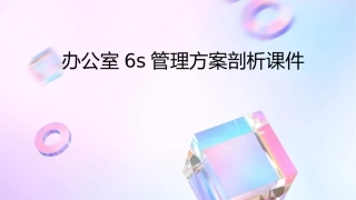 办公室6S管理方案剖析课件