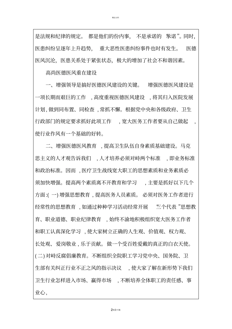 医德医风培训记录_第2页