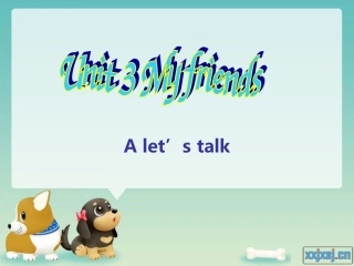 新PEP四年级英语上册第三单元A_let's_talk__U3_A_let's_talk
