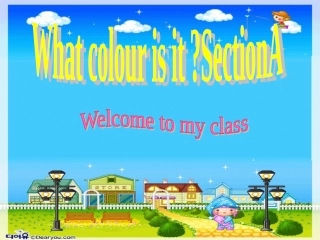 人教课标版七年级英语上册预备篇Unit+3+What+colour+is+it+SectionA课件