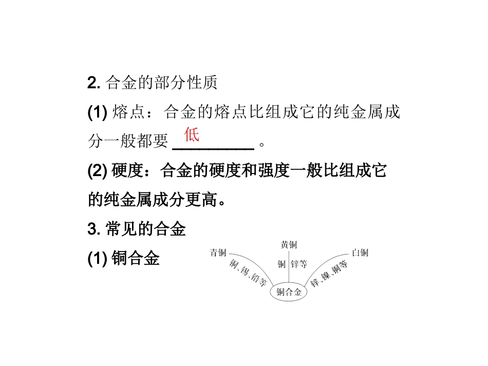 高中化学第三章第三节用途广泛的金属材料课件新人教版必修1_第3页