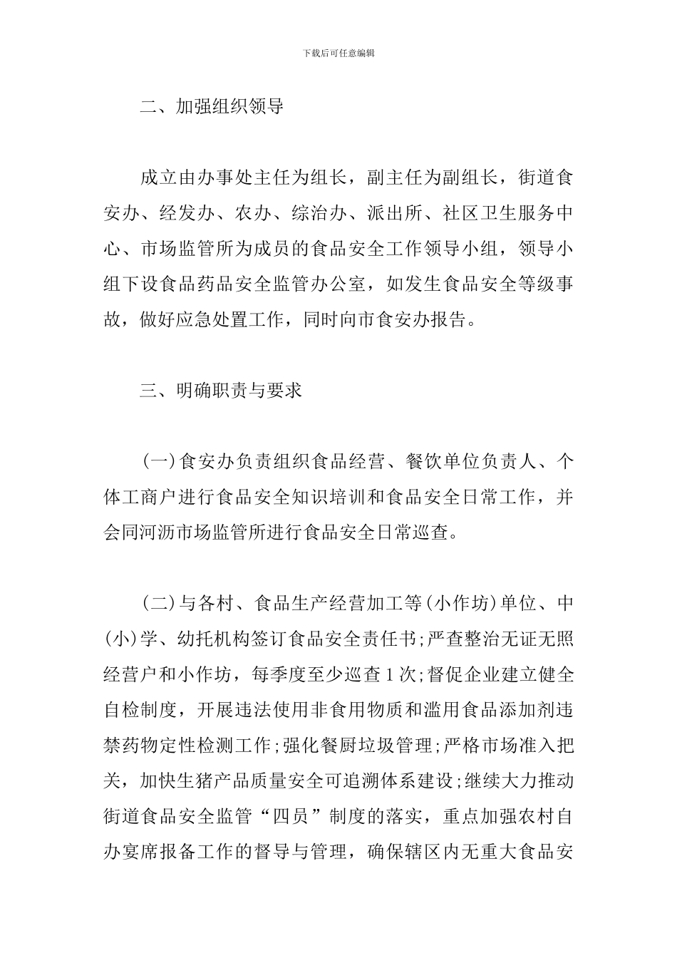 2024年食品药品安全工作计划报告_第2页