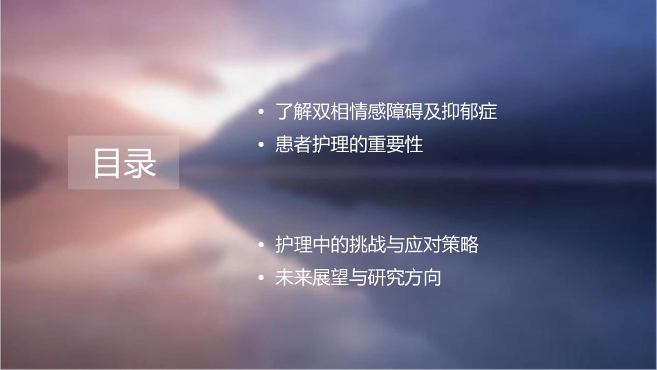 双相情感障碍及抑郁症患者护理宝典_第2页