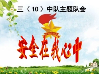三（10）中队主题队会