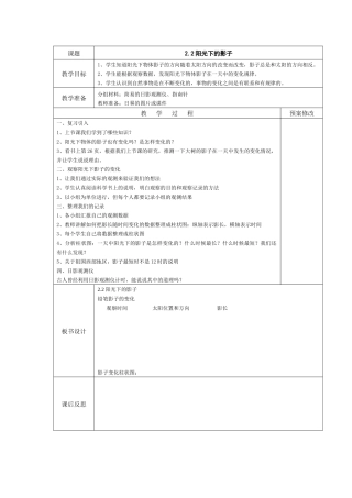 阳光下的影子