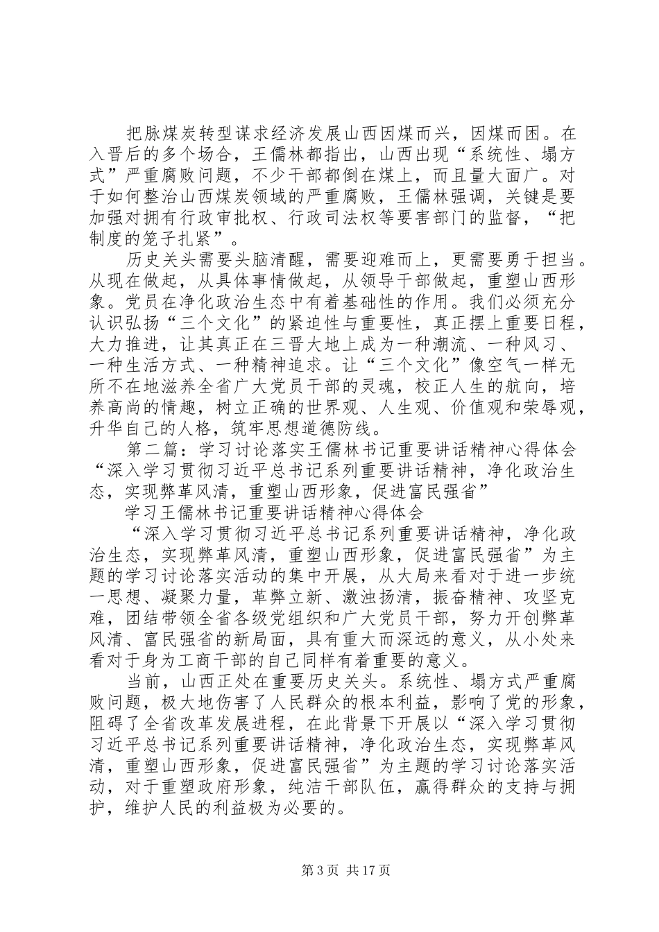 关于王儒林书记讲话发言的讨论_第3页