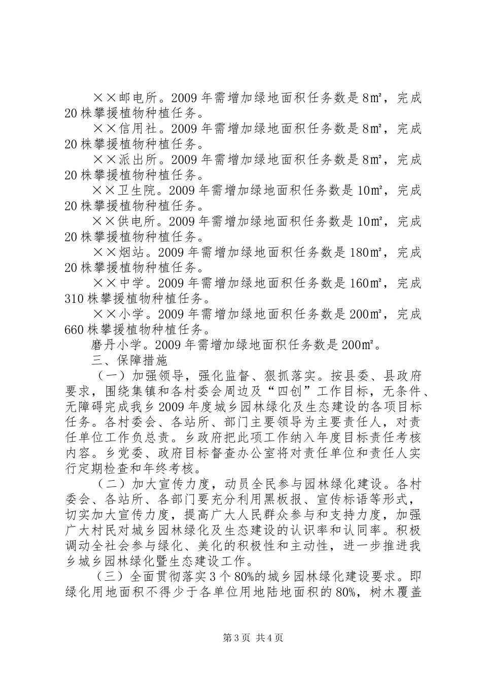 乡长在园林绿化及生态建设会的讲话发言_第3页