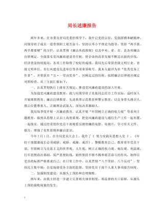 局长述廉报告 