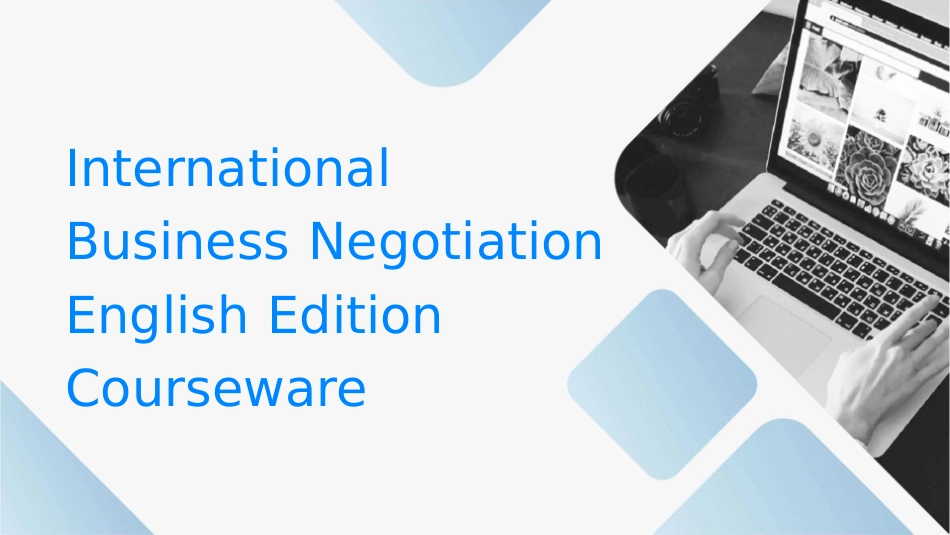 国际商务谈判英文版课件_第1页