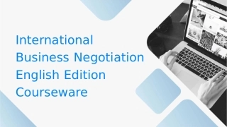 国际商务谈判英文版课件