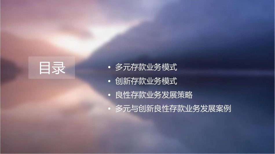 多元与创新良性存款业务发展模式课件_第2页