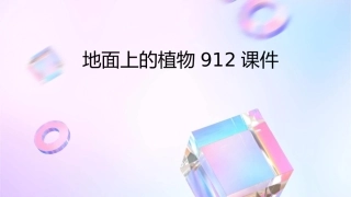 地面上的植物912课件