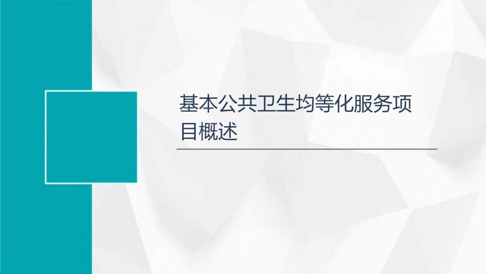 基本公共卫生均等化服务项目课件_第3页