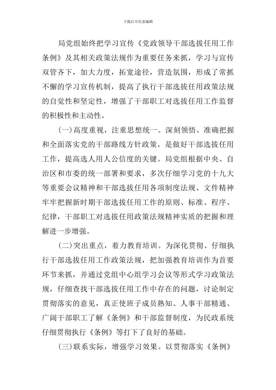 2024年度干部选拔任用工作专题报告_第2页