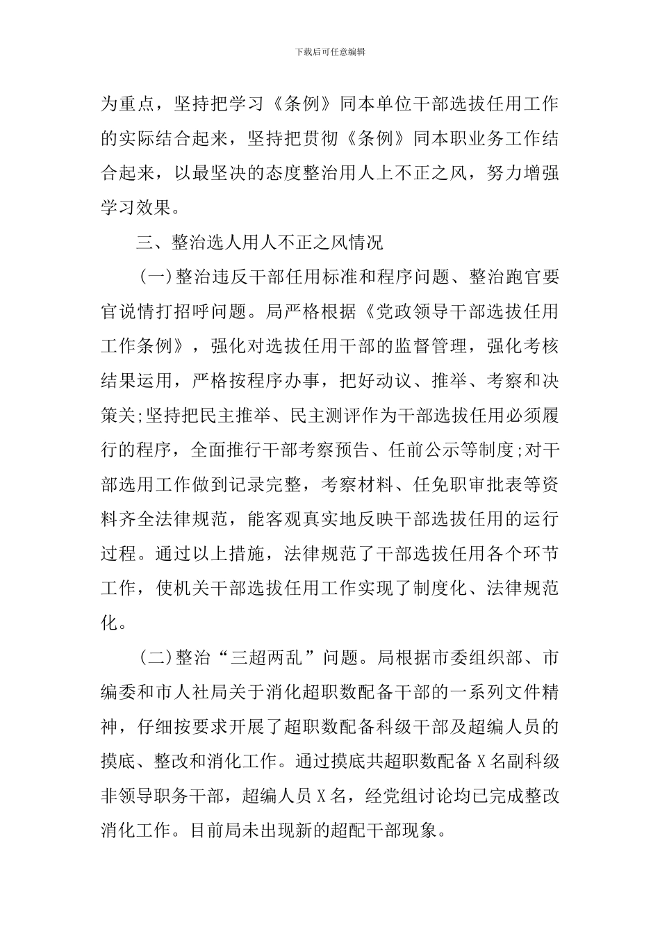 2024年度干部选拔任用工作专题报告_第3页