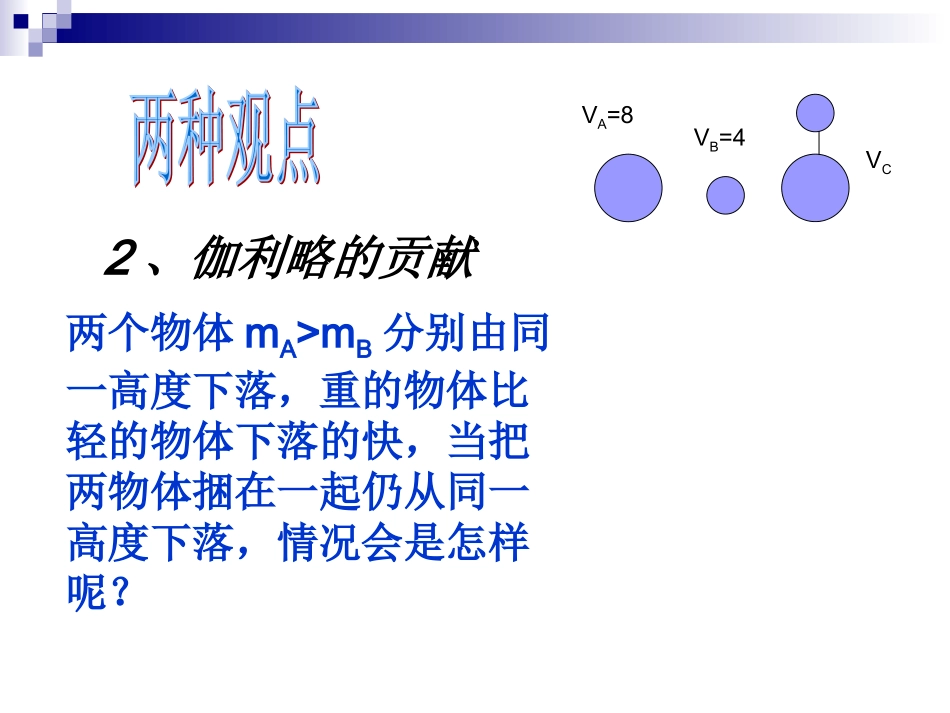 伽利略对落体运动的研究用_第3页