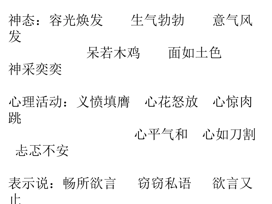 描写人物的成语_第2页