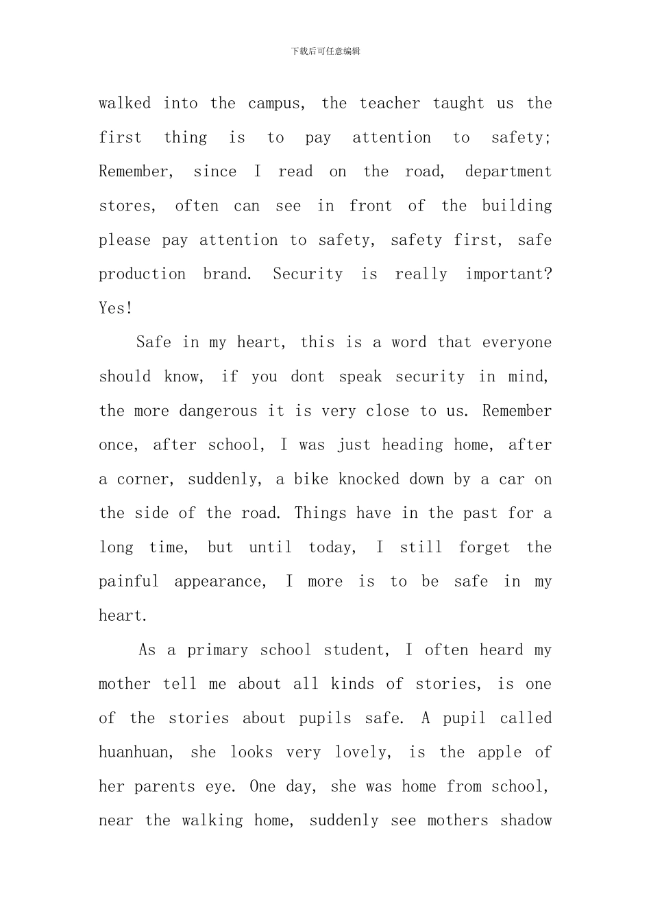 2024年小学生英语演讲稿-一起来看看_第3页