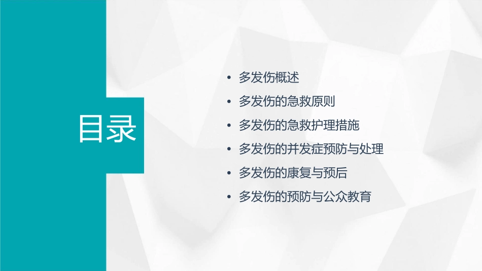 多发伤的急救护理课件_第2页