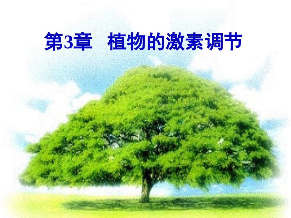 人教版必修三第3章第1节植物生长素的发现（共37张PPT）_第1页