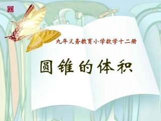 六年级圆锥的体积