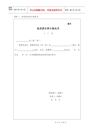 任期经济责任审计工作底稿（DOC35页）