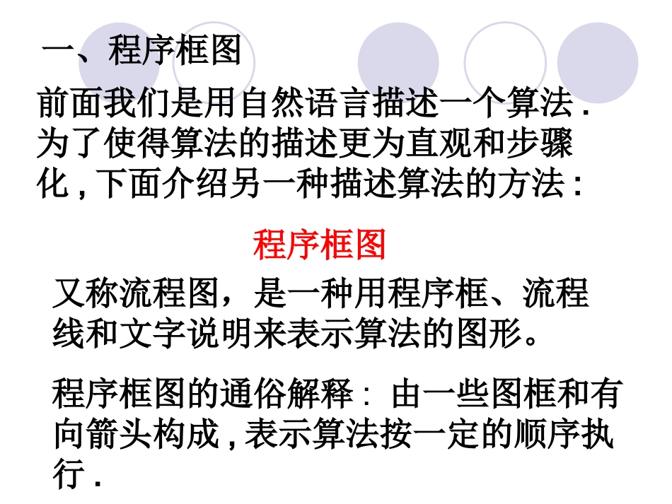 《程序框图与算法的基本逻辑结构》课件_第2页