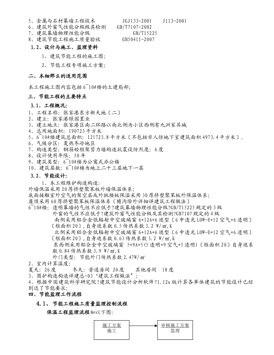 张家港东方新天地二期工程住宅楼建筑节能监理实施细则_第3页
