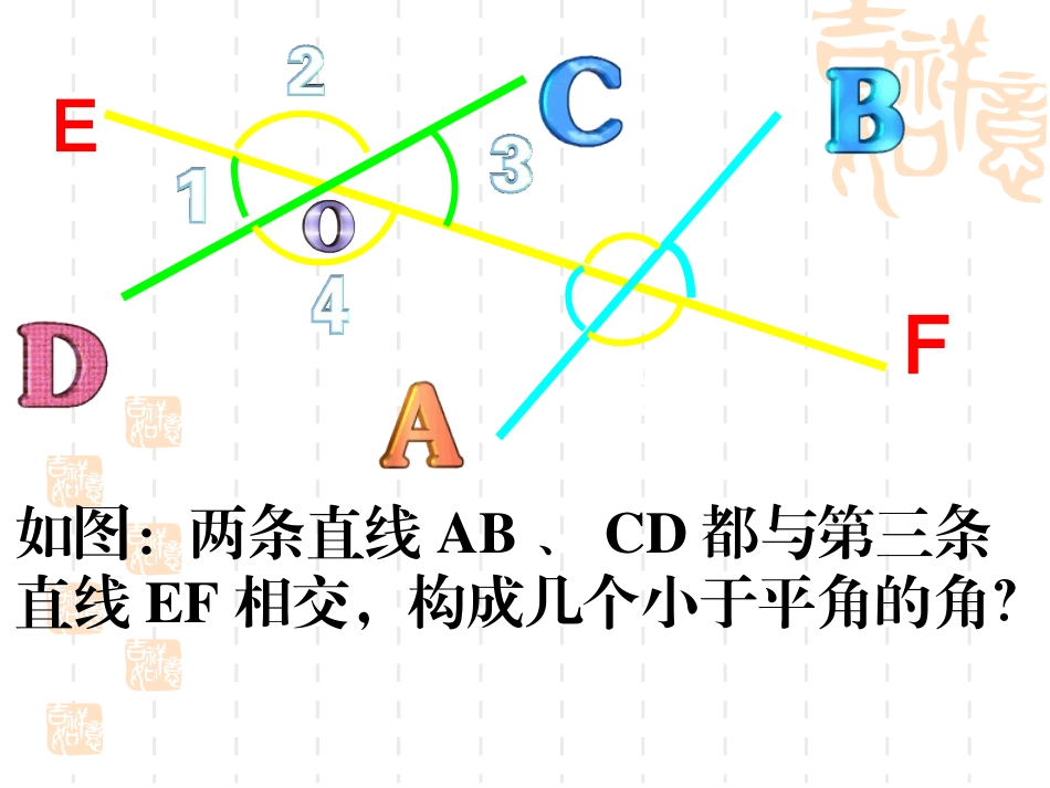 第五章同位角内错角同旁内角_第2页