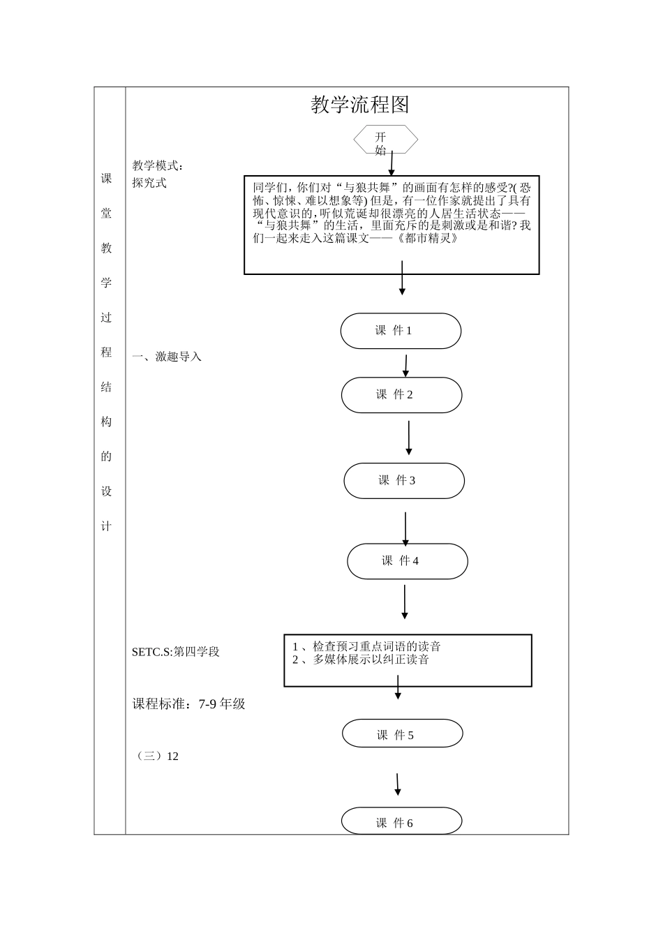 《都市精灵》课程教学设计_第3页