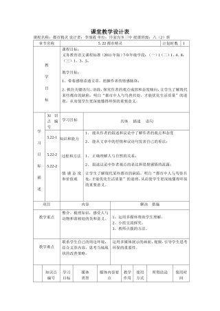 《都市精灵》课程教学设计