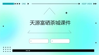 天源富硒茶城课件