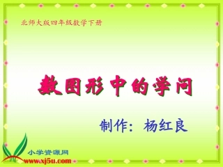 北师大版数学四年级下册《数图形中的学问》PPT课件