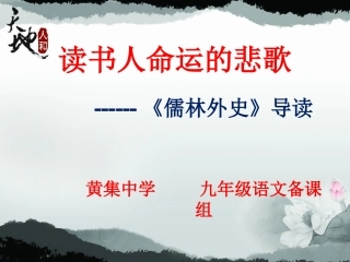 儒林外史导读