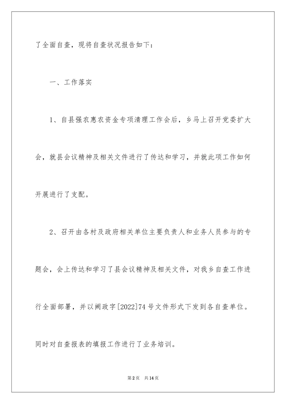 2024专项资金自查报告_4_第2页