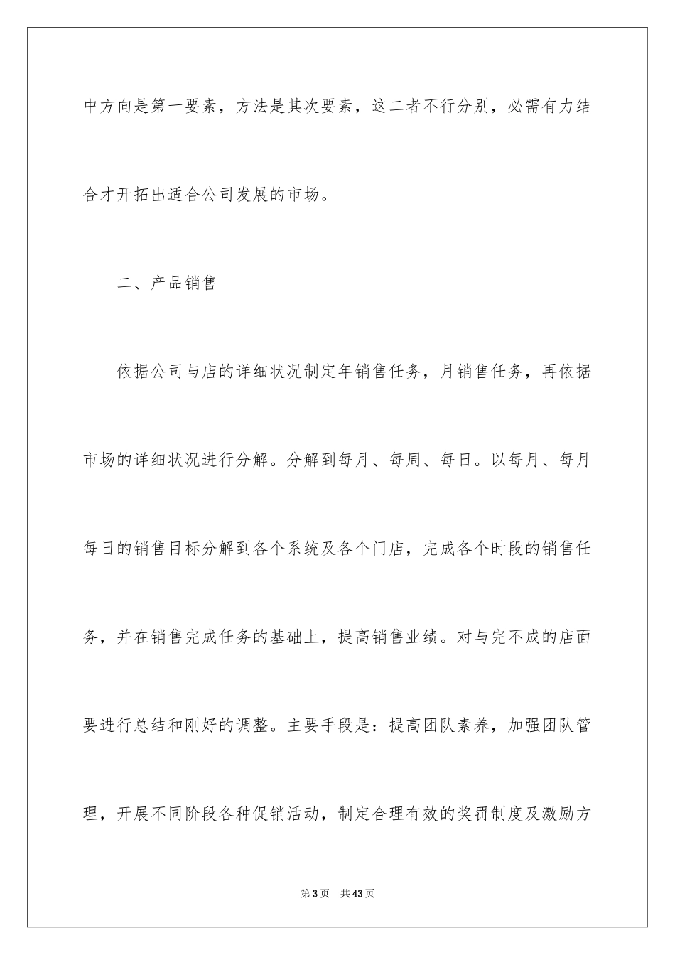 2024女装销售年初工作计划_第3页