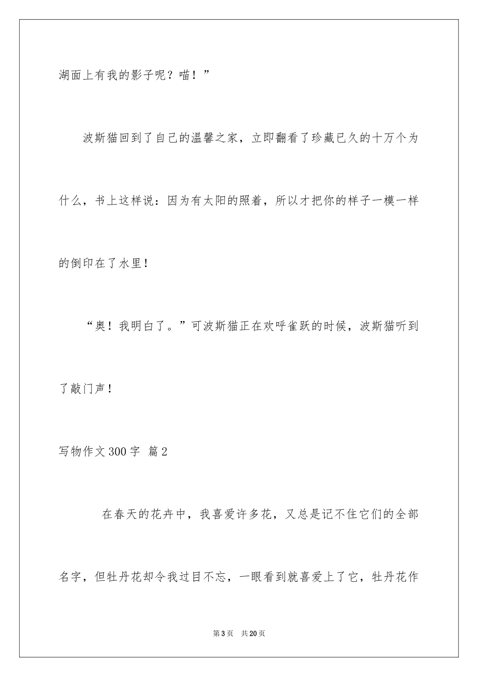 2024写物作文300字_208_第3页