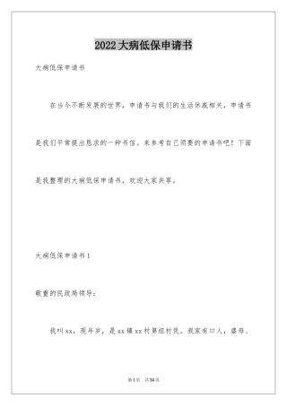 2024大病低保申请书_3