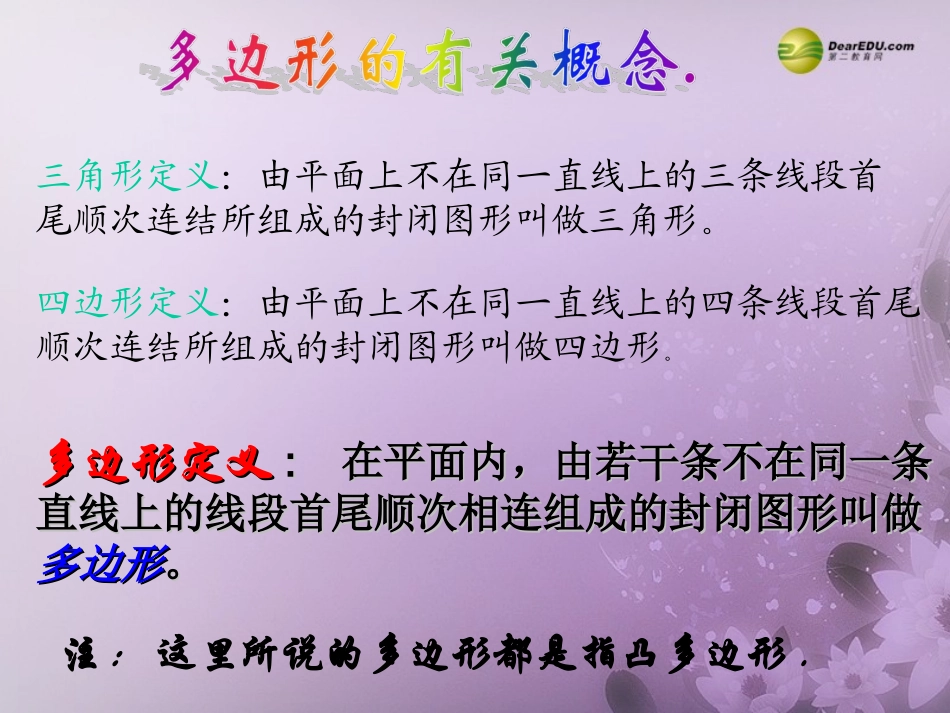 【倍速课时学练】2013-2014学年八年级数学下册191多边形内角和课件（新版）沪科版_第3页