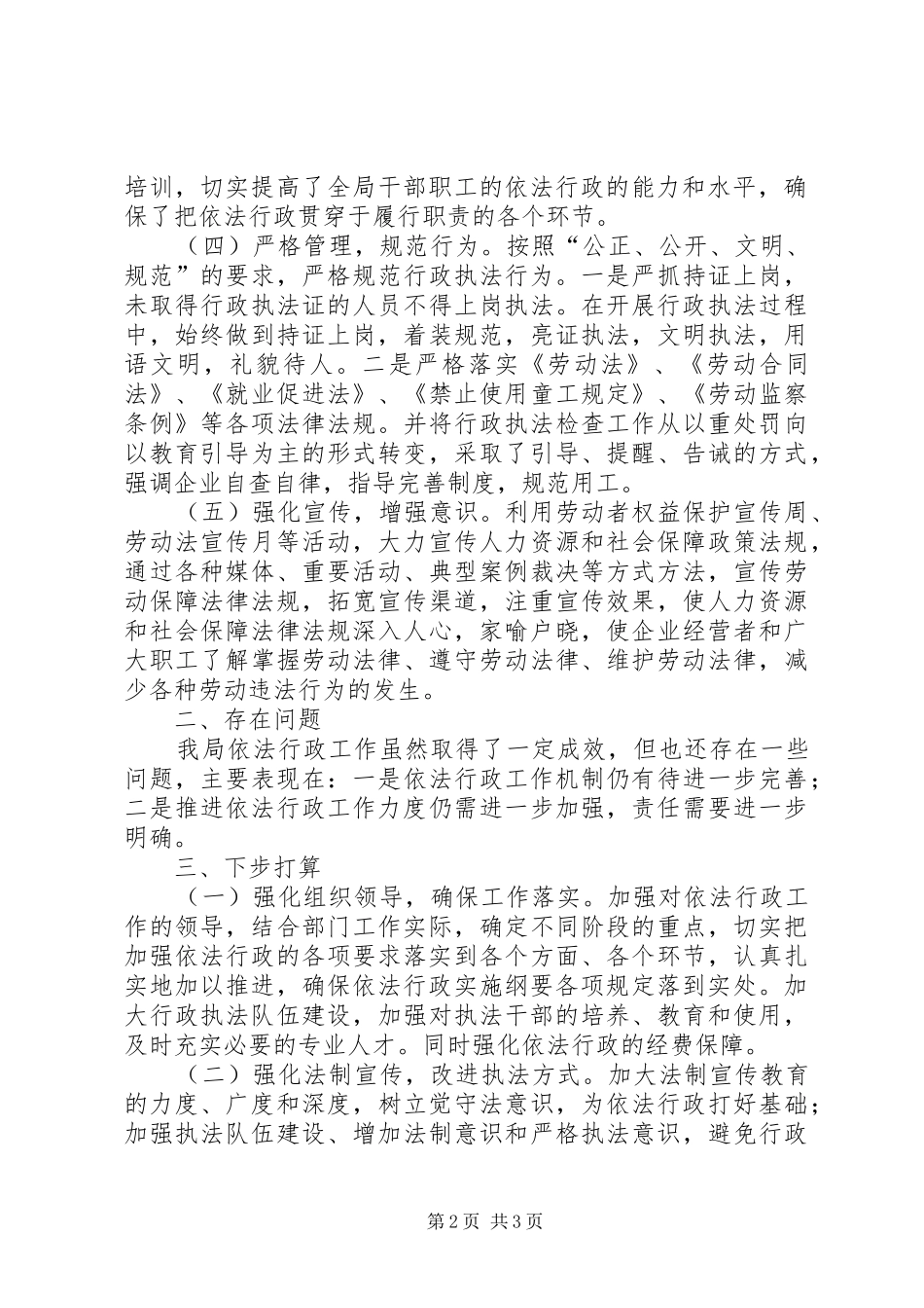 依法行政工作总结 (26)_第2页