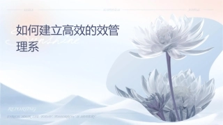 如何建立高效的绩效管理系统课件