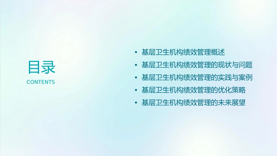 基层卫生机构绩效管理情况张萍护理课件_第2页